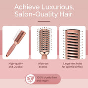 Professional Vented Hair Brush – Detangling Blow Dry Brush for All Hair Types