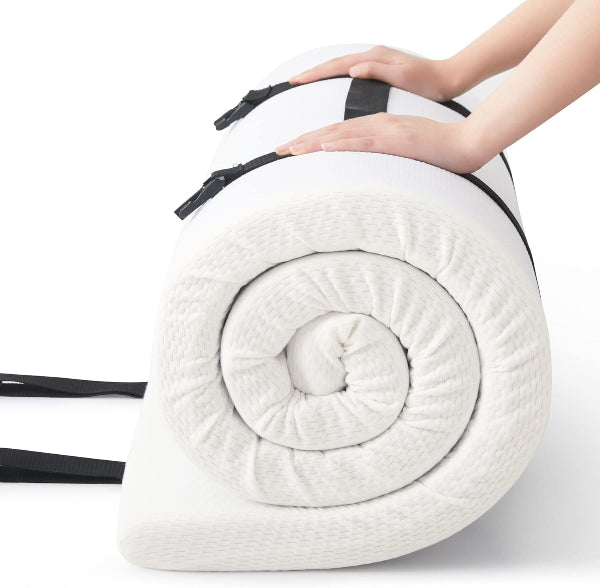 Single Foam Mattress Topper – Portable Roll-Up Sleeping Pad for Camping & Travel