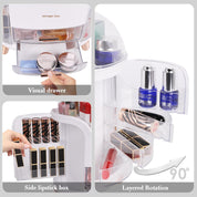 Makeup Storage Organiser with Clear Lid – Dustproof Skincare & Cosmetic Drawers