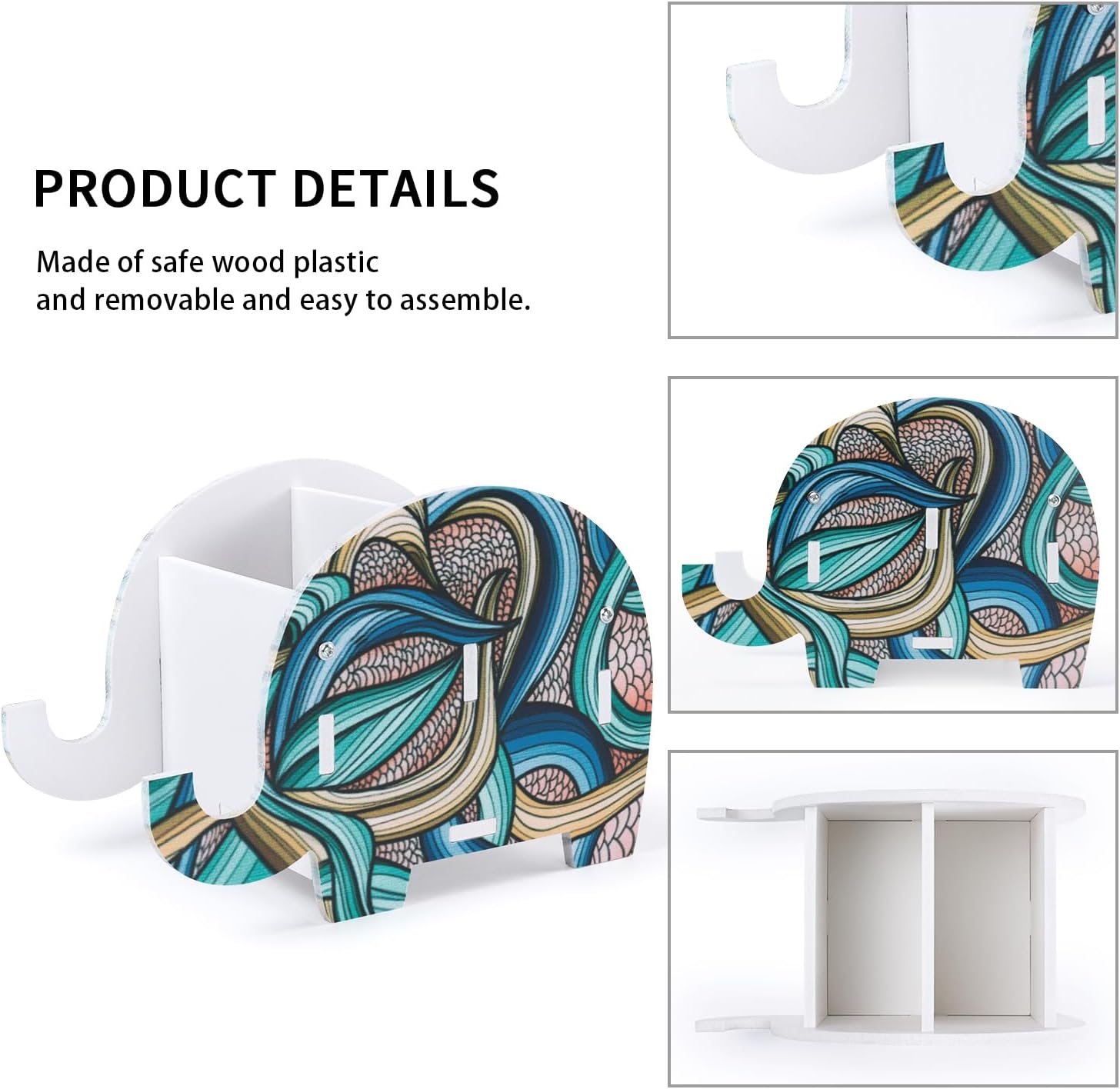 Elephant Desk Organizer with Phone