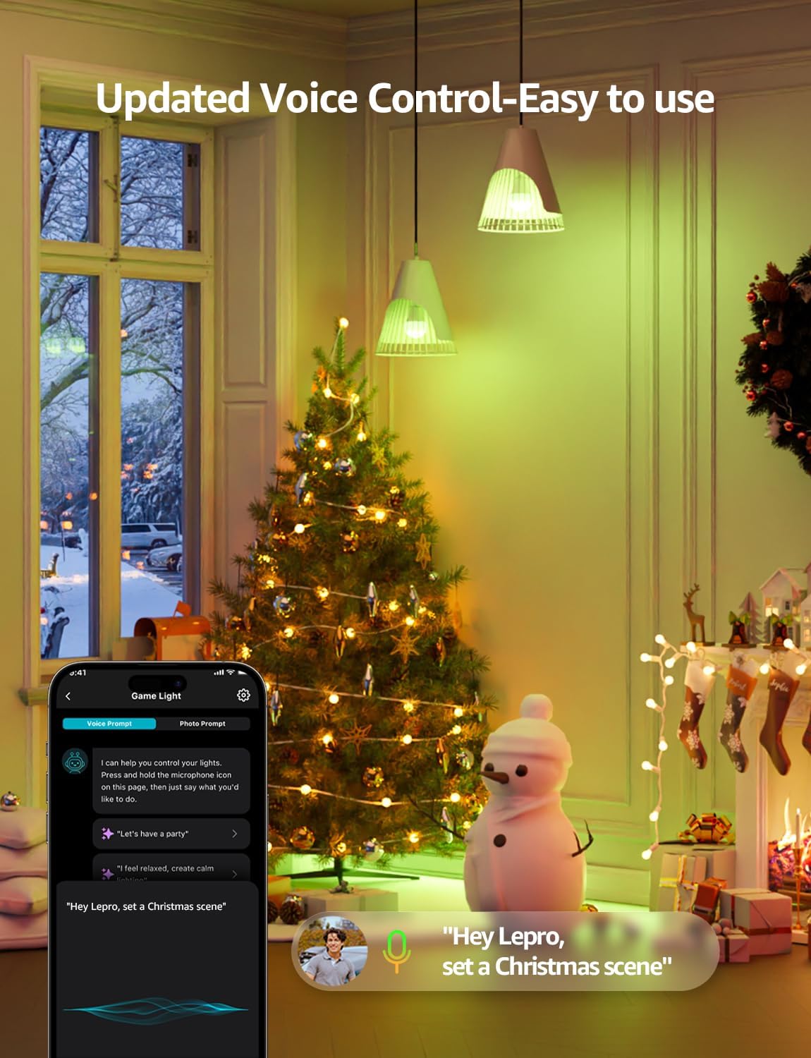 Lepro B22 AI Smart WiFi Colour Changing Bulb 1100lm