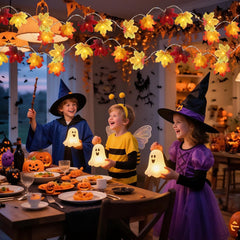 3M 20 LED Maple Leaf String Lights – Autumn Décor for Home, Garden & Parties