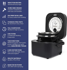 Yum Asia Hotaru IH Rice Cooker with Ceramic Bowl 0.54L – Slate Grey