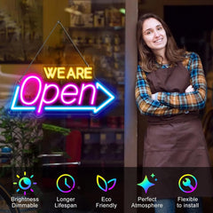 LED Neon WE ARE OPEN Sign 16