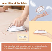 Mini Travel Iron Dual Voltage Ceramic Soleplate