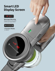 Kalado KCV01 Cordless Vacuum Cleaner 26KPa 250W Stick Hoover, 40Mins Runtime, LED Display, Self-Standing Lightweight Vacuum