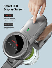 Kalado KCV01 Cordless Vacuum Cleaner 26KPa 250W Stick Hoover, 40Mins Runtime, LED Display, Self-Standing Lightweight Vacuum