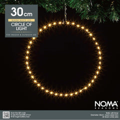 Circle of Light – 90 Warm White LEDs, 60 cm Diameter, Pack of 1, Ideal for Festive and Decorative Lighting