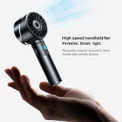 Handheld Fan,Ultra-Portable 7000 RPM Turbo Mini Fan with 16H Battery,4-Speed USB Rechargeable Metal Design | Pocket Fan for Travel/Outdoor/Home/Office,Gift for Men & Women (Alloy Construction)