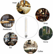 4W Tubular Edison LED Filament Bulb 2700K Warm White 4 Pack