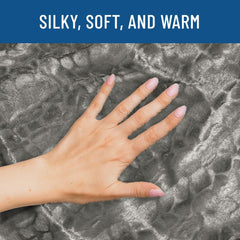 Everlasting Comfort Faux Fur Throw Blanket, Soft Fluffy Plush Thick Cozy Throw