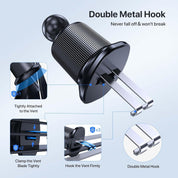 Miracase Ultra Stable Double-Hook Air Vent Car Phone Holder – Black