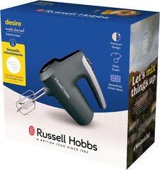 Russell Hobbs 27151 Hand Mixer – 5 Speeds + Turbo Mode, Matte Charcoal