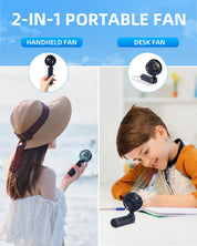 Portable Handheld Fan Foldable 1800mAh 3 Speeds