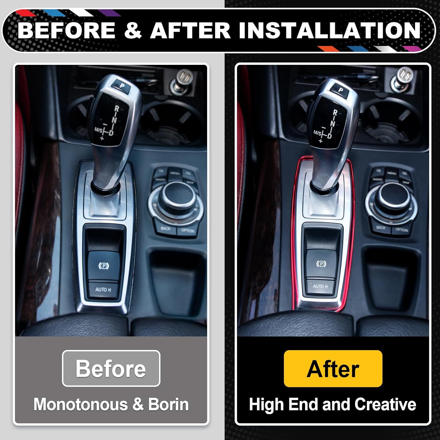 Red Car Interior Trim Strips – 10M DIY Flexible Dashboard & Decoration Accessories
