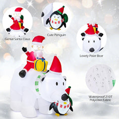 LED festive lights inflatable Christmas yard decoration