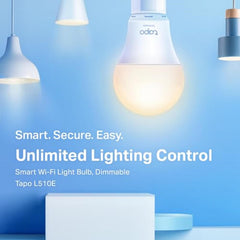 Tapo L510E Smart WiFi LED Bulb E27 – Dimmable Warm White
