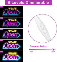LED Neon WE ARE OPEN Sign 16
