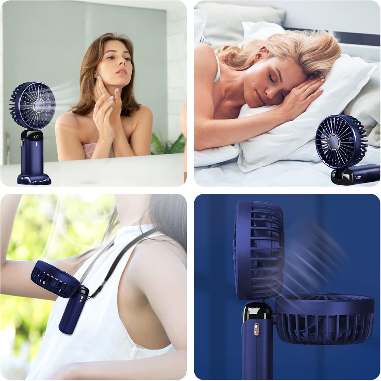 5 Speed USB Rechargeable Handheld Fan