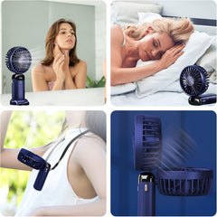 5 Speed USB Rechargeable Handheld Fan