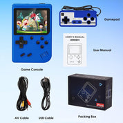 Handheld Game Console Boy – 500 Classic FC Games, 3" Screen, Rechargeable, Portable