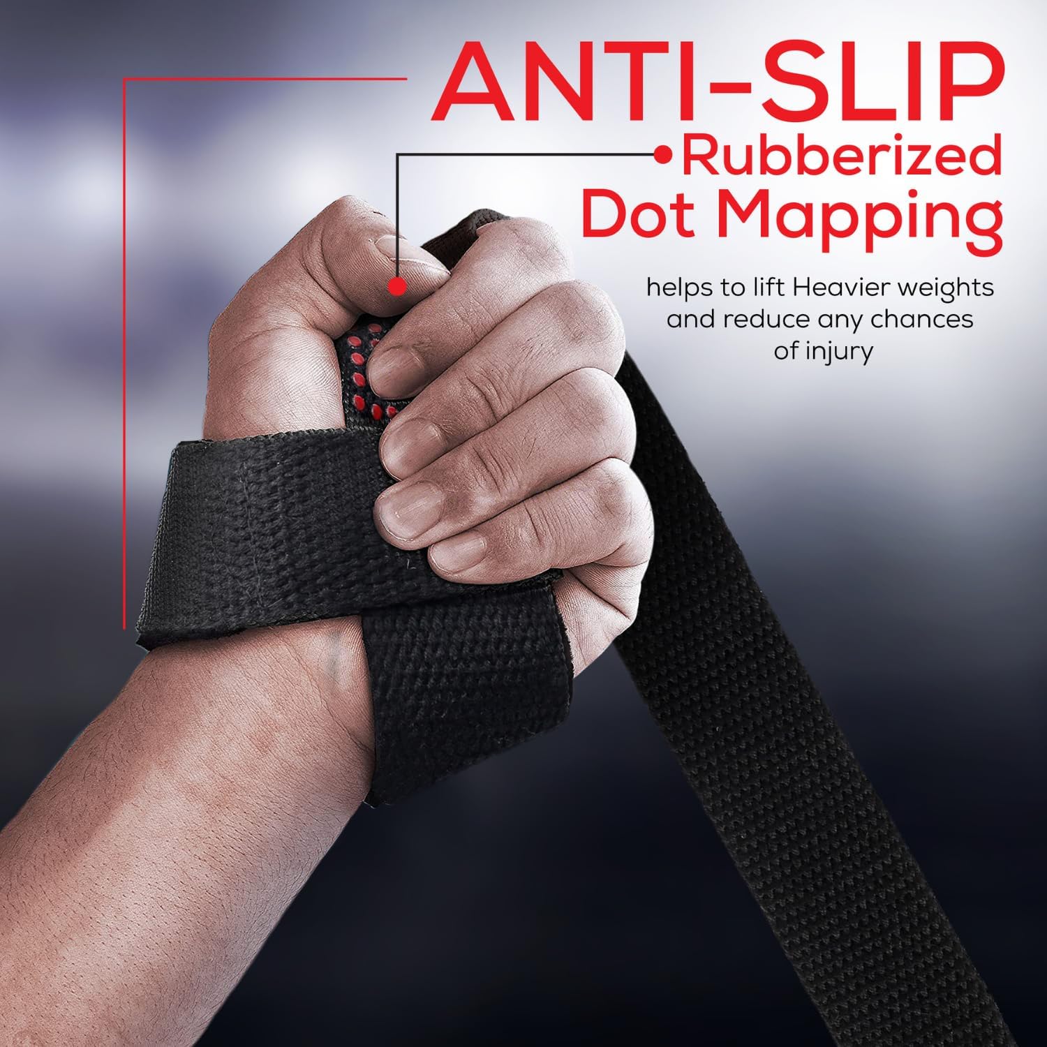 Anti-Slip Weight Lifting Straps – Gel Padded Wrist Support for Men & Women