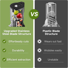 Cold Press Juicer Machine Slow Juicer 145mm Large Chute Stainless Steel