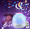 Baby Night Light, 10 White Noises, 360° Rotate, Star Projector Night Light Kids, USB Rechargeable Sensory Lights Projector, Remote-Controlled Baby Projector Light for Bedroom Decor