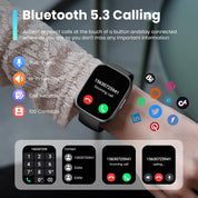 Smart Watch for Men & Women – 1.95" Bluetooth Calls, 110+ Sports Modes, IP68
