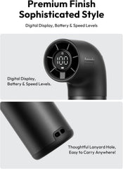Aecooly Portable Handheld Fan, Powerful Turbo Mini Fan,15H Max Cooling Time,19000 RPM High Speed Aero Pro,6 Speeds Aluminum Case, Pocket Rechargeable Personal Small Travel GIfts for Women Men -Black
