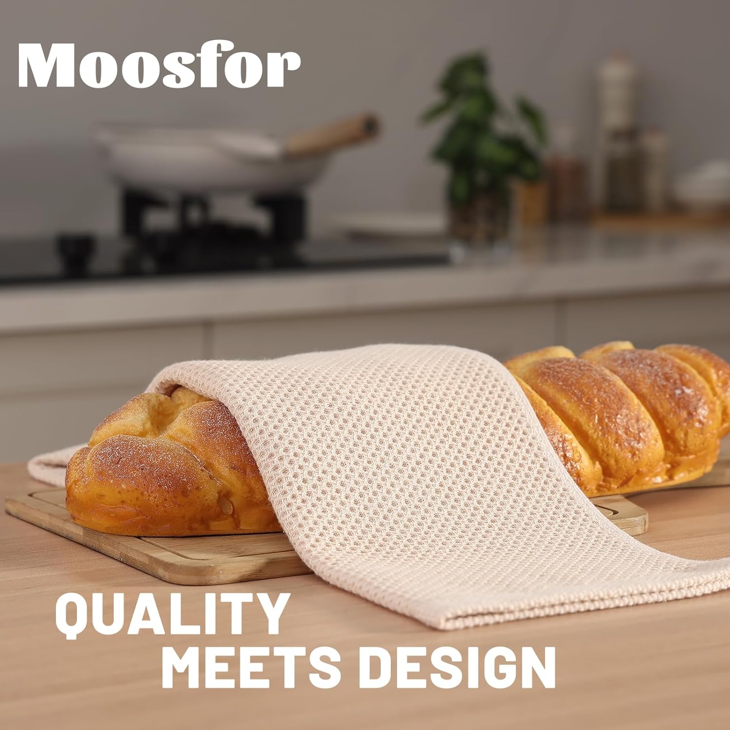 100% Cotton Kitchen Cleaning Cloths – Soft, Absorbent & Quick Dry Dish Cloths, 6-Pack