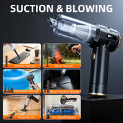 Handheld Vacuum Cleaner 23000Pa Cordless Car & Home Black Gold