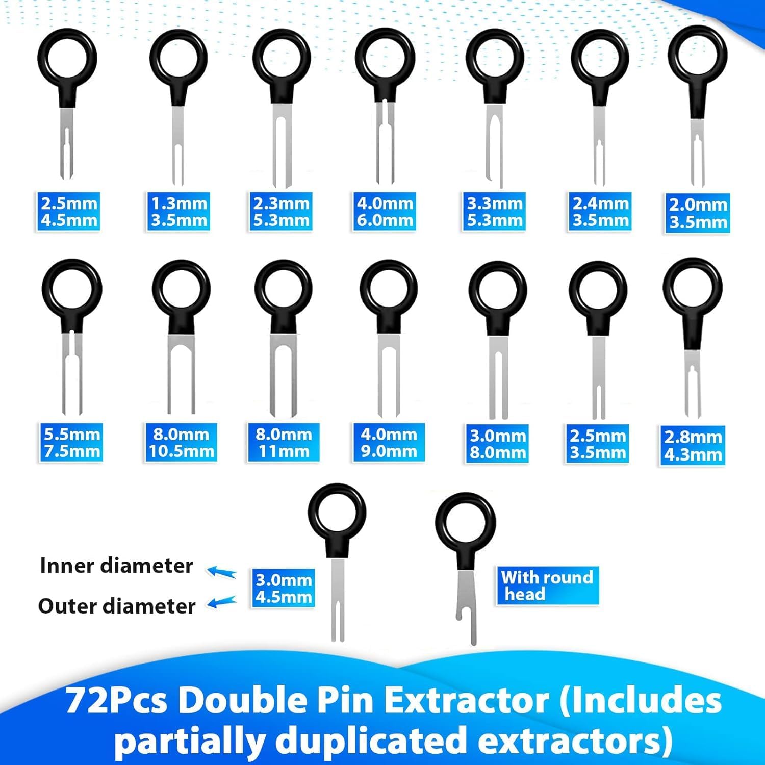139Pcs Terminal Removal Tool Kit Depinning Set