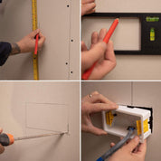 Electrical Socket Back Box Cutting Template with Spirit Levels
