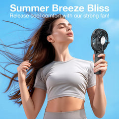 Portable Handheld USB Rechargeable Fan - 3 Speeds