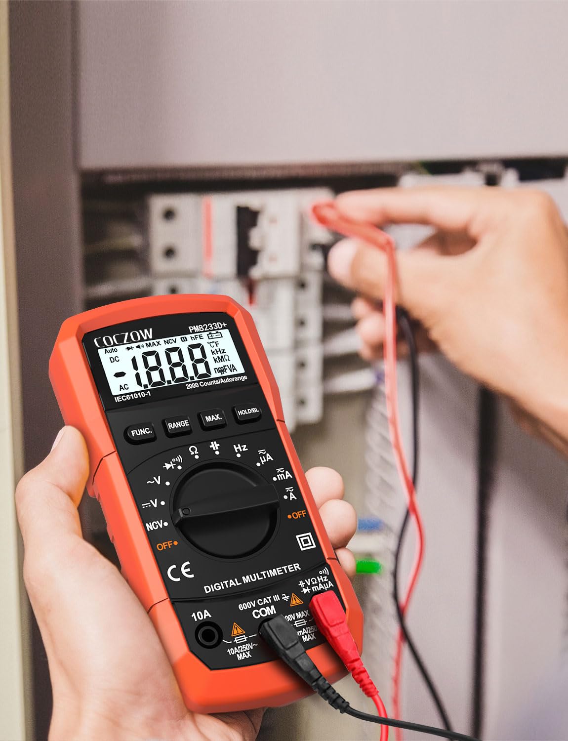 Digital Multimeter AC DC Voltage Current Tester