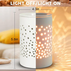 Bobolyn Ceramic Electric Wax Melt Burner – Fragrance Oil Warmer for Home & Office