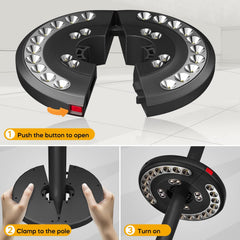 LED Umbrella Light – USB Rechargeable, Cordless Patio & Garden Lamp (White)
