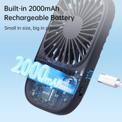 Portable Handheld Mini Fan – 3 Speeds USB Rechargeable