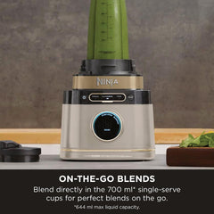 Detect Power Blender & Food Processor Pro – 1200W, Dough Blade, Jug & 2 Single Serve Cups – Stone Gold – TB401UKSTGD