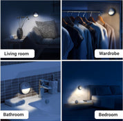 Motion Sensor Night Light Pack of 3 – Battery LED Stick-On Cold White