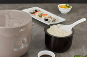 Yum Asia Tsuki Mini Rice Cooker – Pebble Grey – 0.45L Shinsei Ceramic Bowl
