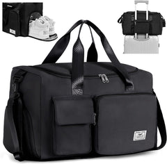 Water-Resistant Sports Gym Duffel Bag with Shoe Compartment – Unisex Travel, Weekend & Hospital