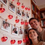 Valentine Heart LED String Lights, 1.5m Battery Operated Red Love Fairy Lights for Indoor Décor