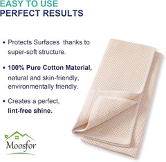 100% Cotton Kitchen Cleaning Cloths – Soft, Absorbent & Quick Dry Dish Cloths, 6-Pack