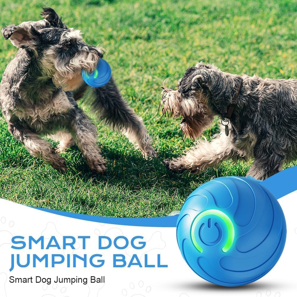 Interactive LED Pet Ball – 360° Automatic Rolling Toy for Dogs & Cats