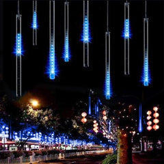 Meteor Shower Rain Lights,Drop/Icicle Snow Falling Raindrop 30cm 8 Tubes Waterproof Cascading Lights for Wedding Xmas Home Decor