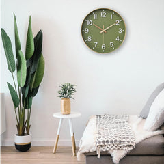 12-Inch Silent Wall Clock – Non-Ticking, Easy Read for Living Room, Bedroom & Kitchen