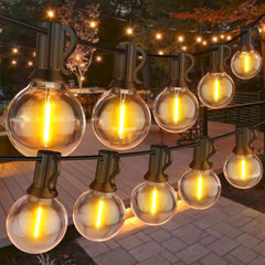 Garden String Light, 30M/100Ft IP45 Waterproof LED Festoon Lights Outdoor, Indoor Outdoor Globe String Lights