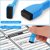 Magnetic Whiteboard Markers, 12 Colours Fine Tip Erasable Low-Odour Pens